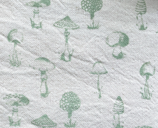 Funghi  Hand Printed Cushion - Image 4