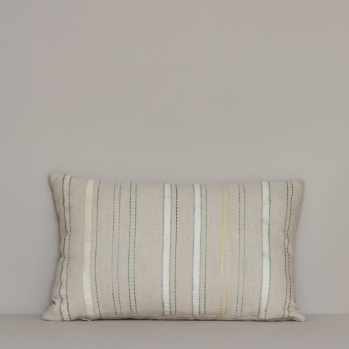 Benedetta Embroidered Linen Cushion