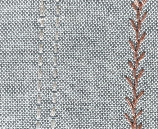 Kai Embroidered Linen Cushion - Image 2