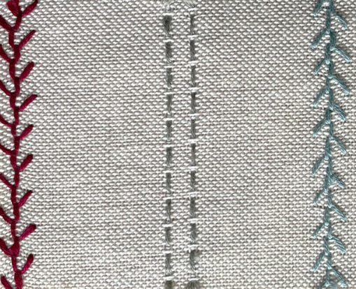 Kai Embroidered Linen Cushion - Image 3